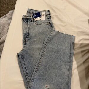 Old Navy Sky-Hi Straight Ankle Jeans - Light Blue